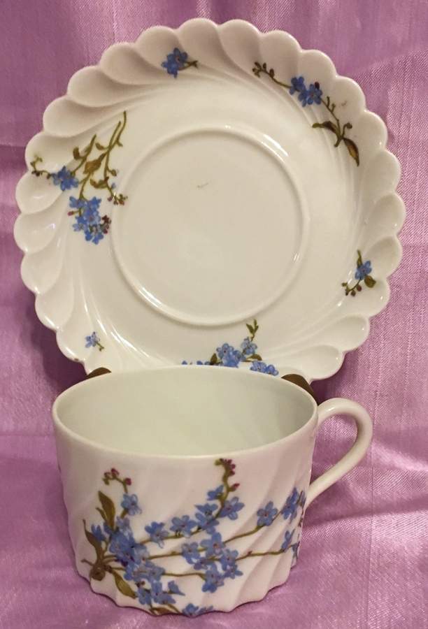 H4368 Flat Cup & Saucer Set by Haviland-1