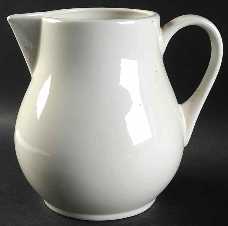 White 96 Oz Pitcher by Hall-1