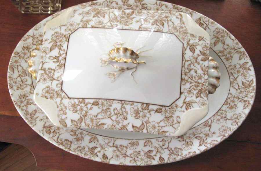 H4375 Rectangular Covered Vegetable by Haviland-1