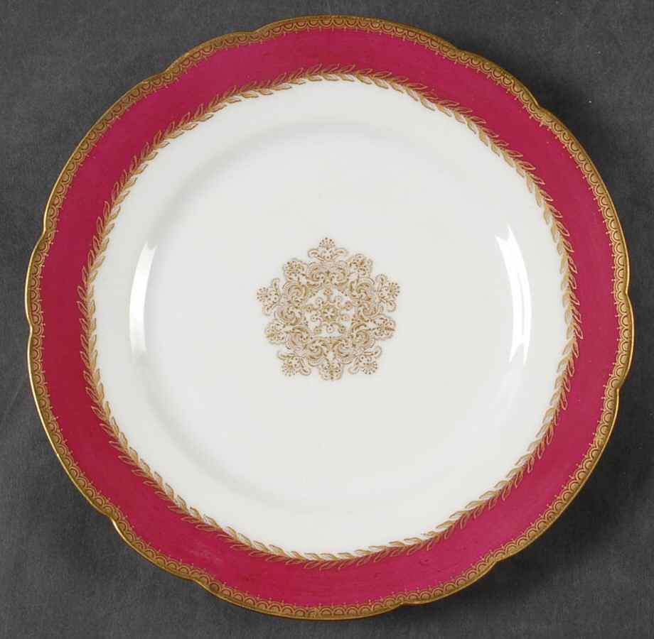 H1051 Red Salad Plate by Haviland-1