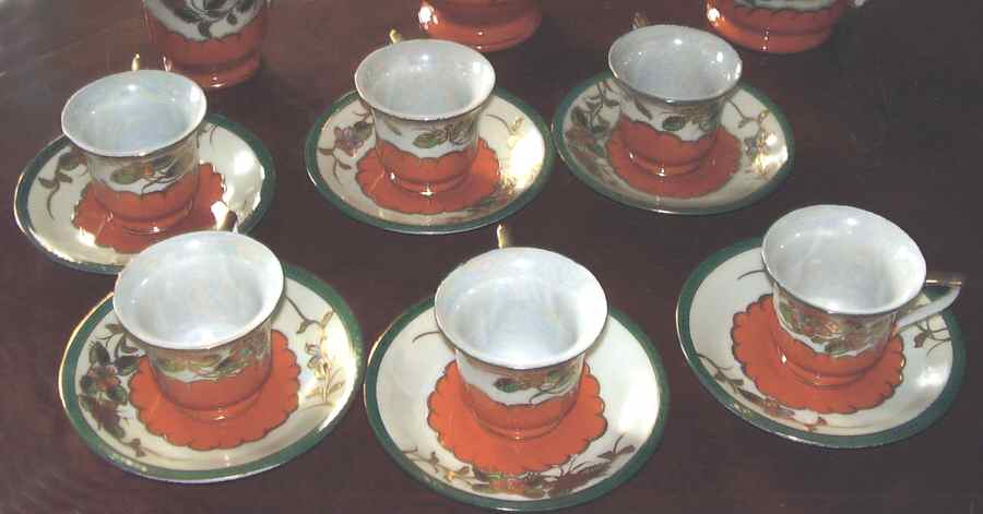 HIN33 Footed Demitasse Cup & Saucer Set by The Hinode-1