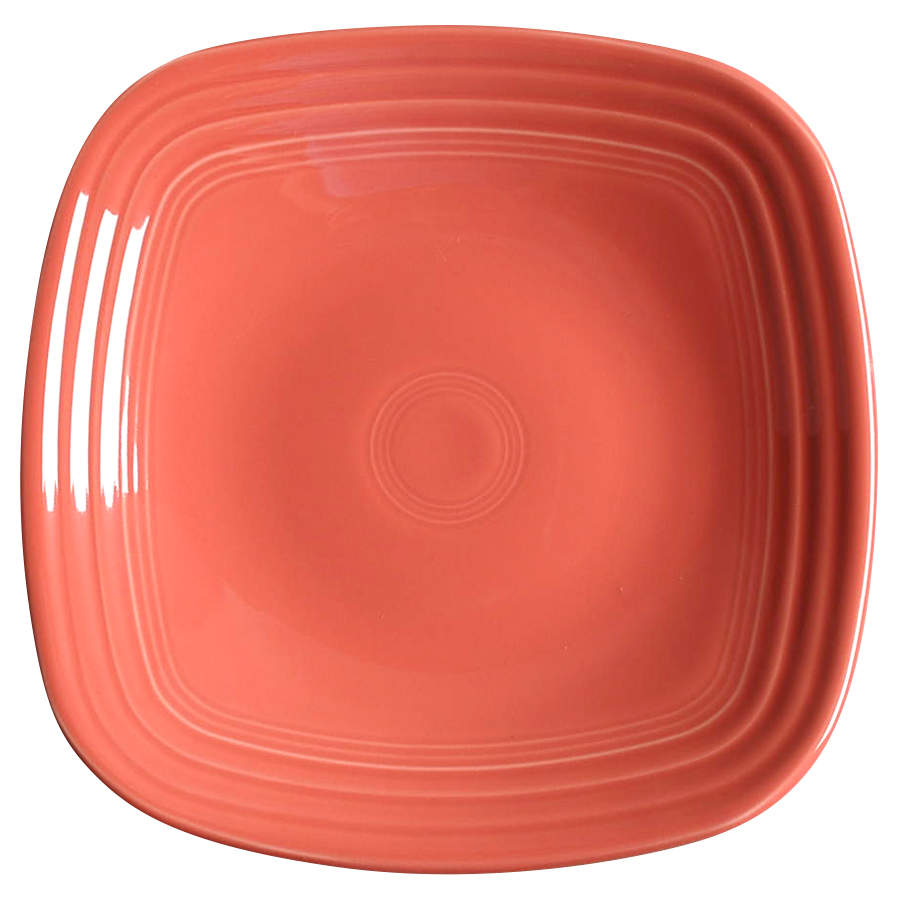 Fiesta Flamingo (Intro 2012) Square Luncheon Plate by Homer Laughlin -1