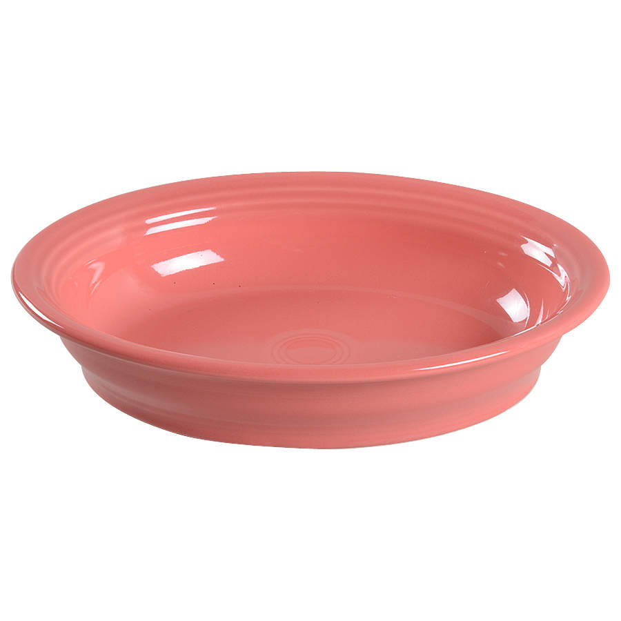 Fiesta Flamingo (Intro 2012) 10" Oval Vegetable Bowl by Homer Laughlin -1