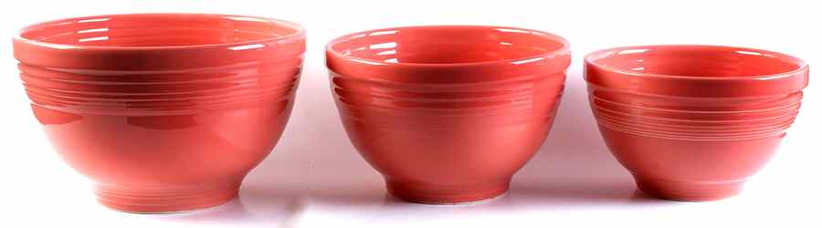 Fiesta Flamingo (Intro 2012) (3 Piece) Baking Bowl Set (11", 9", 8") by Homer Laughlin -1
