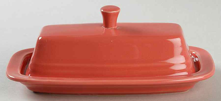 Fiesta Flamingo (Intro 2012) 1/4 Lb Covered Butter by Homer Laughlin -1