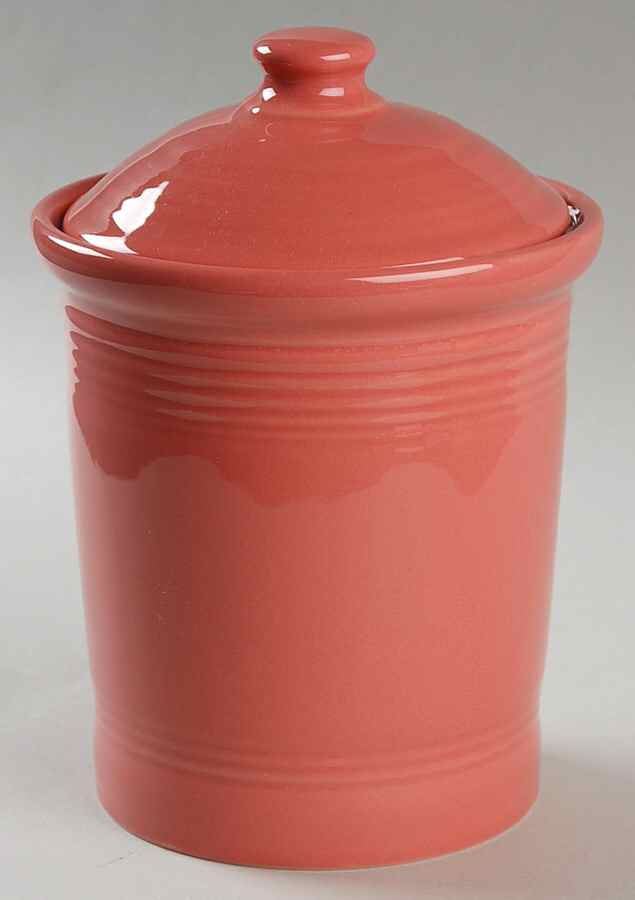 Fiesta Flamingo (Intro 2012) Small Canister & Lid by Homer Laughlin -1
