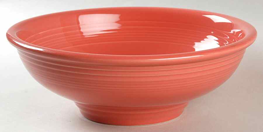 Fiesta Flamingo (Intro 2012) Pedestal Bowl by Homer Laughlin -1