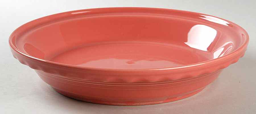 Fiesta Flamingo (Intro 2012) 10" Pie Baking Plate by Homer Laughlin -1