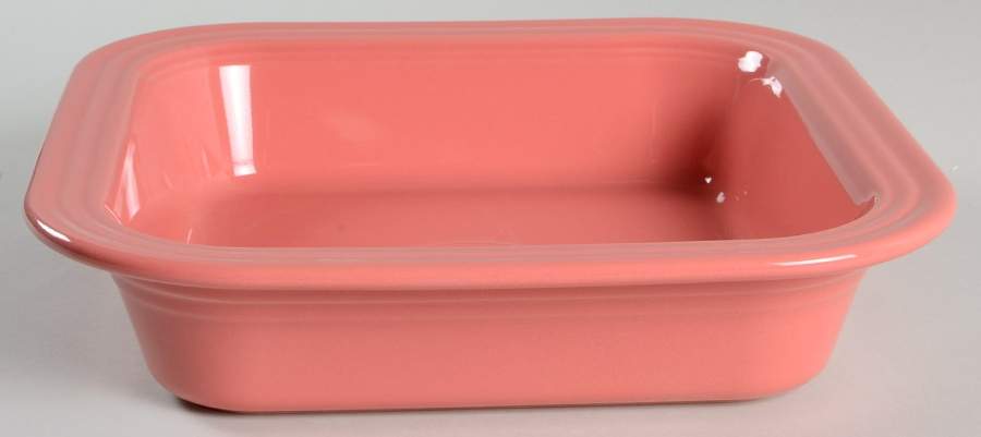 Fiesta Flamingo (Intro 2012) 10" Square Baker by Homer Laughlin -1