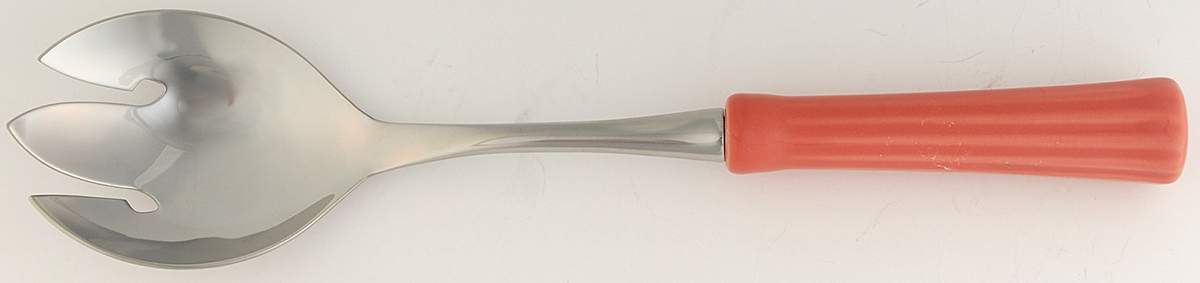 Fiesta Flamingo (Intro 2012) Slotted Serving Spoon with Stainless Bowl by Homer Laughlin -1
