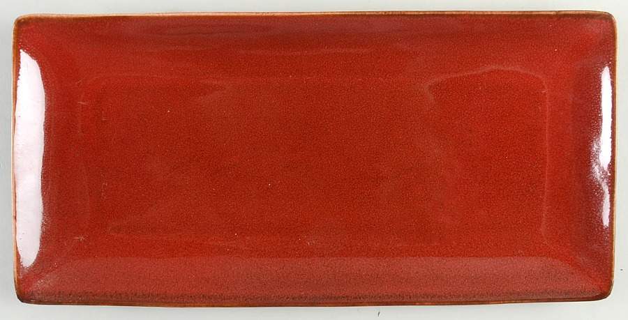 Elemental Poppy 12" Rectangular Serving Platter by Home-1