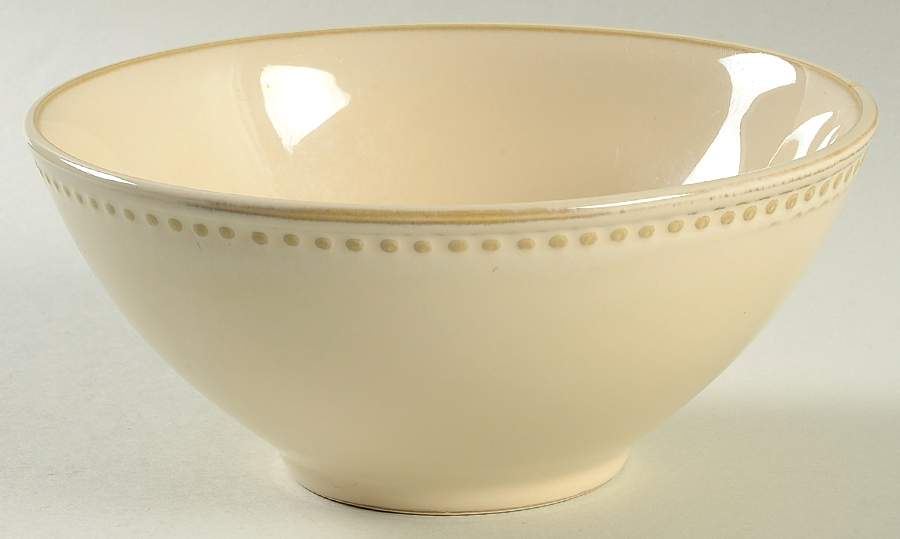 Beaded Cream Soup/Cereal Bowl by Home-1