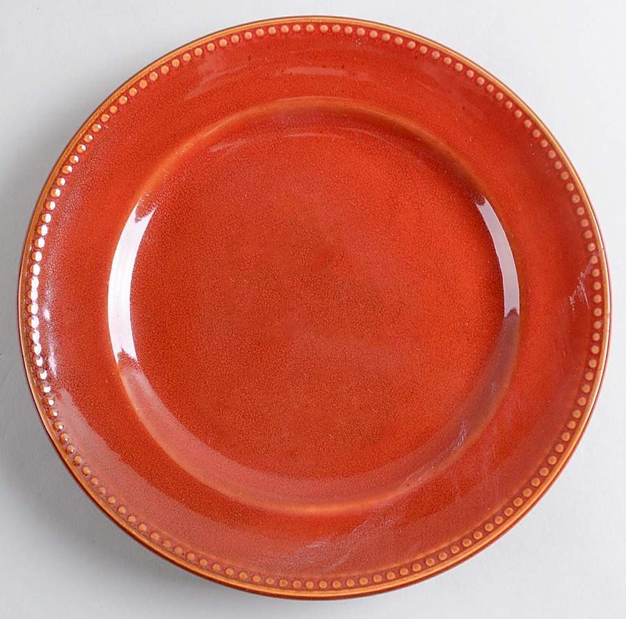 Beaded Merlot Salad Plate by Home-1