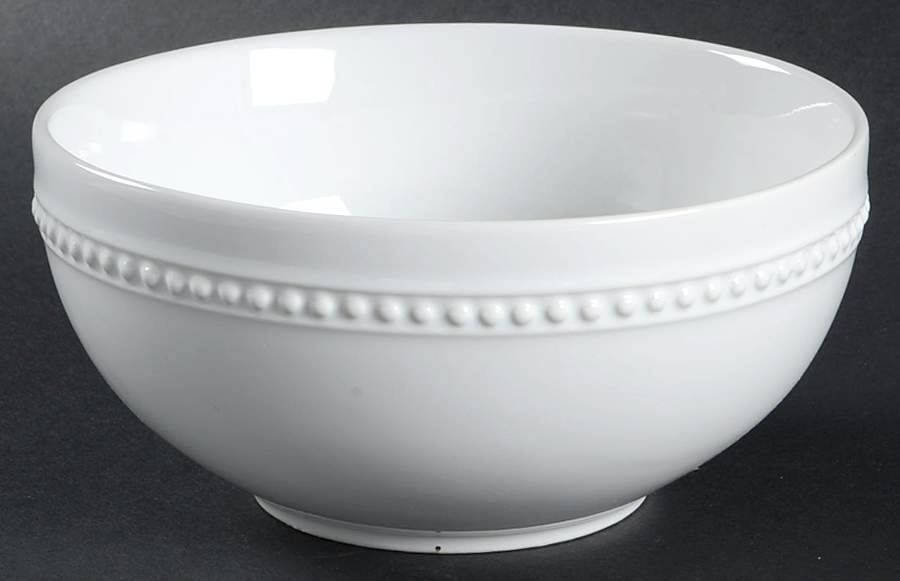 Basic White (Round Bead) Soup/Cereal Bowl by Home-1