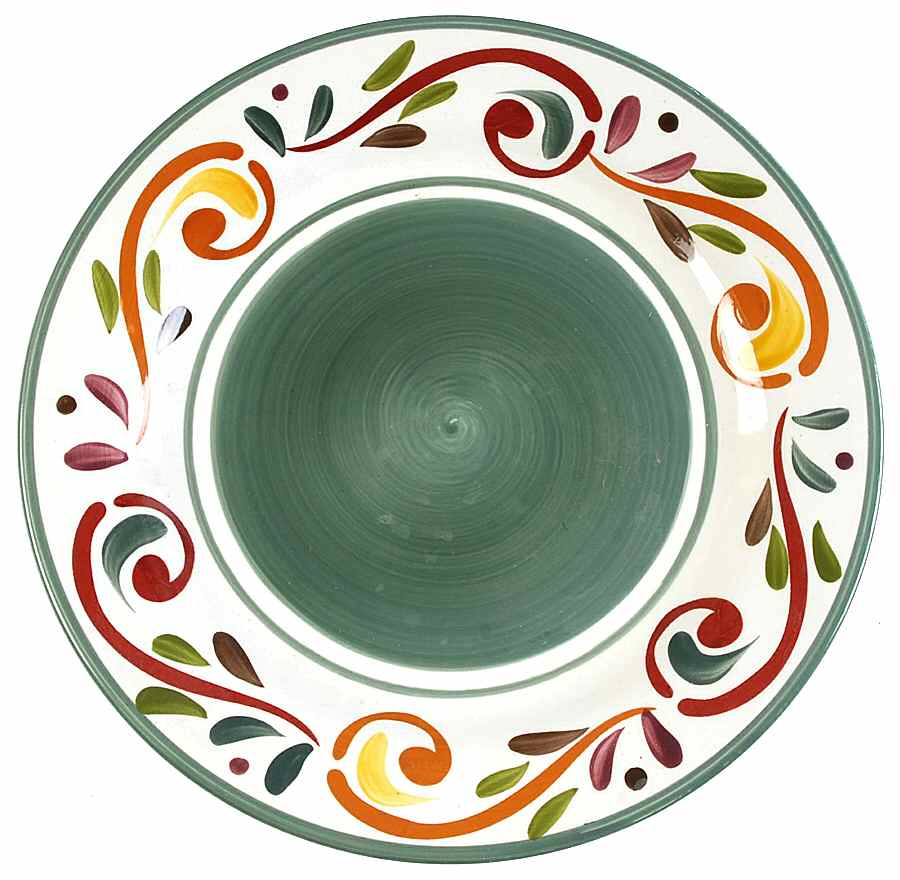 Villa Scroll Dinner Plate by Home-1
