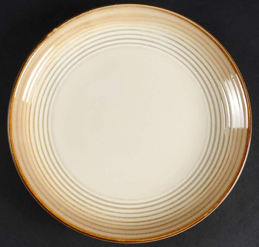 Mocha Halo Salad Plate by Home-1