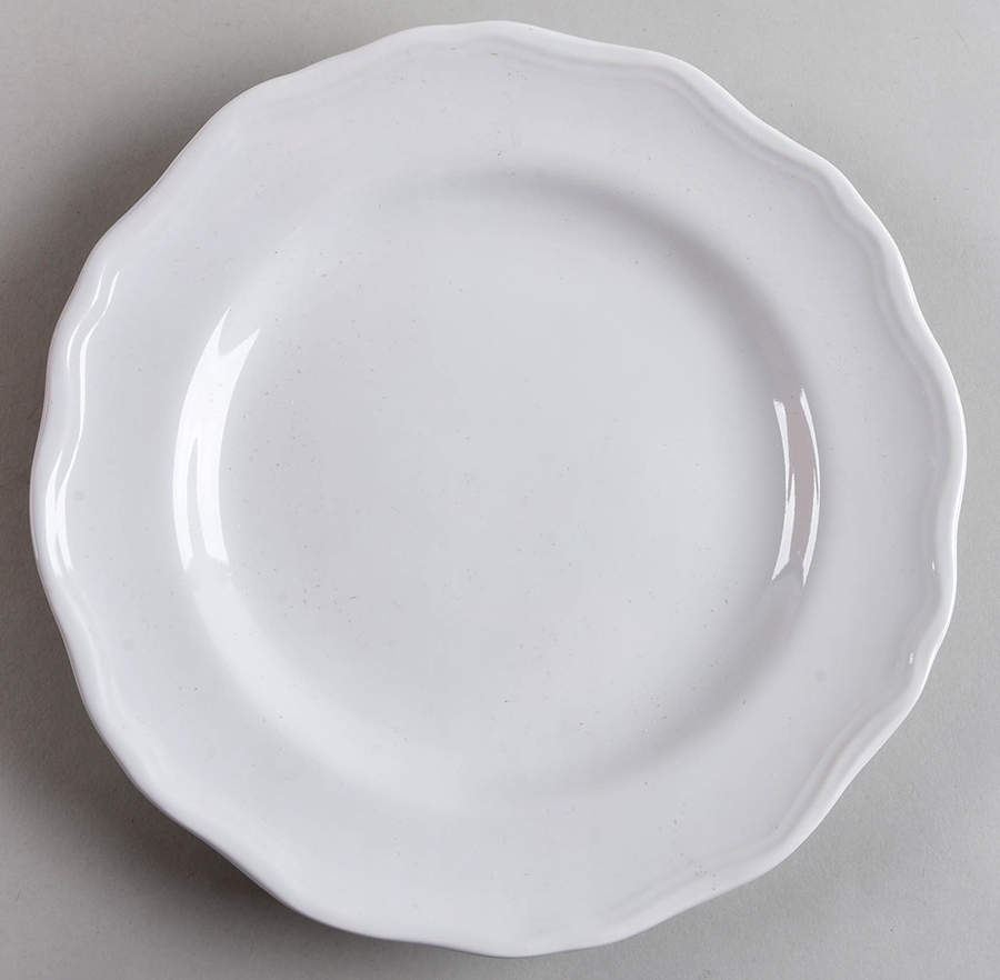 Basic White (Scalloped) Salad Plate by Home-1