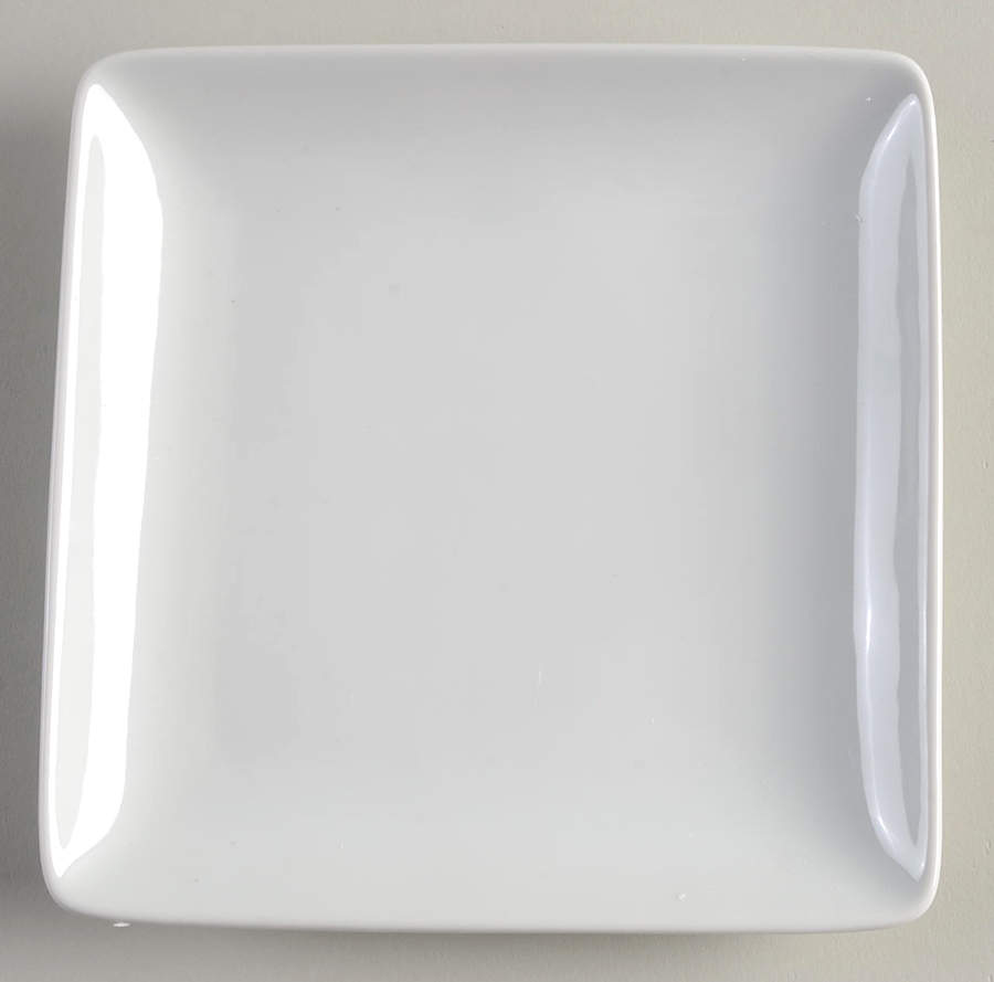 Basic White (Square) Square Appetizer Plate by Home-1