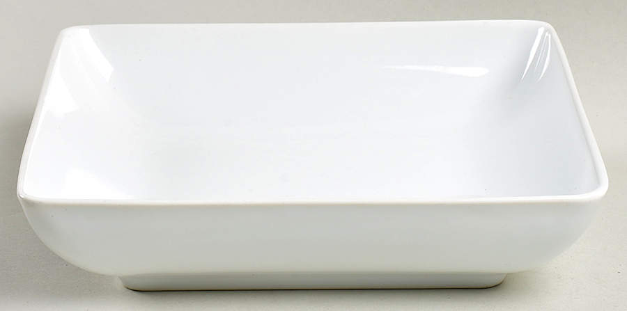 Basic White (Square) 7" Individual Pasta Bowl by Home-1