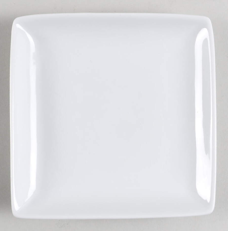 Basic White (Square) Square Appetizer Plate by Home-1