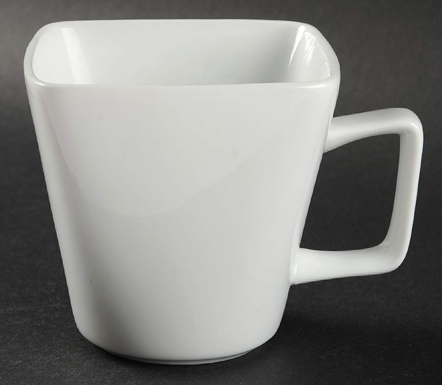 Basic White (Square) Mug by Home-1