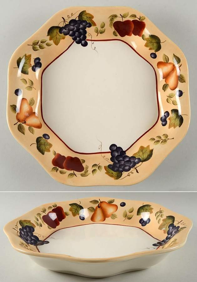 Sonoma Villa 13" Octagonal Vegetable Bowl by Home Interiors-1