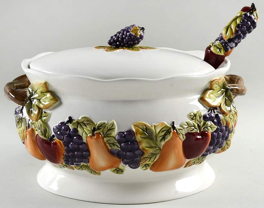 Sonoma Villa Tureen & Lid w/Ladle by Home Interiors-1
