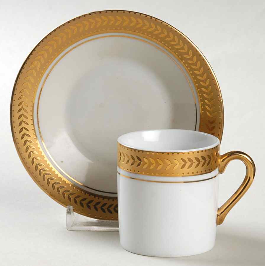 HCH31 Flat Demitasse Cup & Saucer Set by Horchow-1