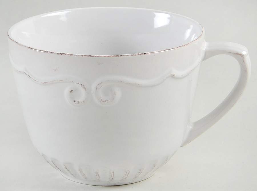 Capri White Jumbo Cup by Home Accents-1