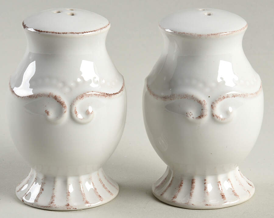 Capri White Salt & Pepper Set by Home Accents-1