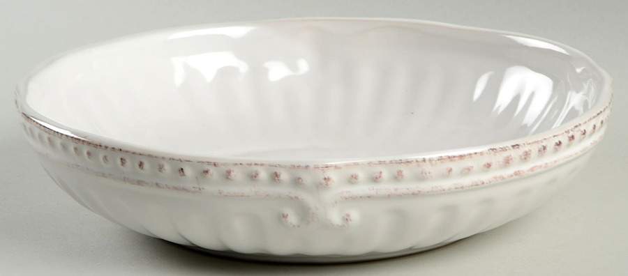 Capri White Individual Dinner Bowl by Home Accents-1