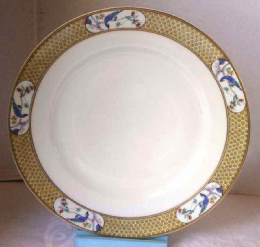 Montmery (Birds, Yellow) Coupe Soup Bowl by Haviland-1