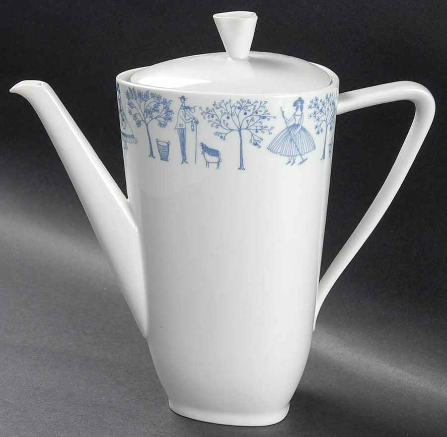 Blue Garden Coffee Pot & Lid by Hutschenreuther-1