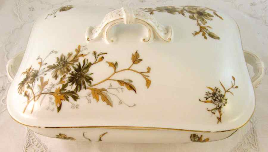 Schleiger 1154-7 Rectangular Covered Vegetable by Haviland-1
