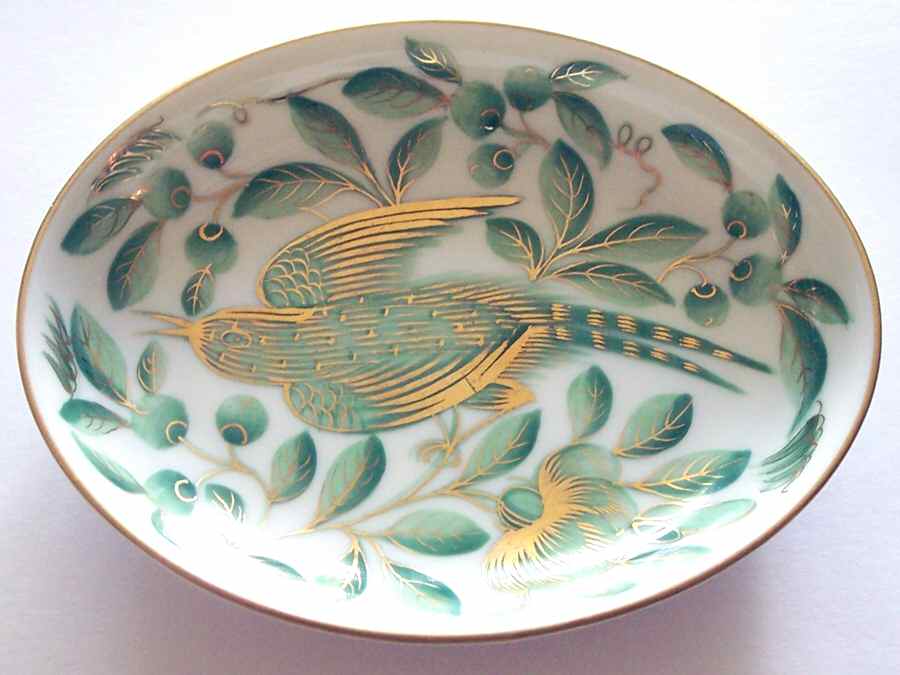Zova 3" Oval Ashtray by Herend-1