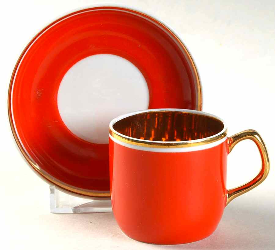 HLH5 Flat Demitasse Cup & Saucer Set by Hollohaza-1
