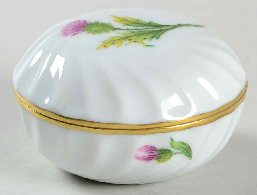 Char (Char) Ring Box & Lid by Herend-1