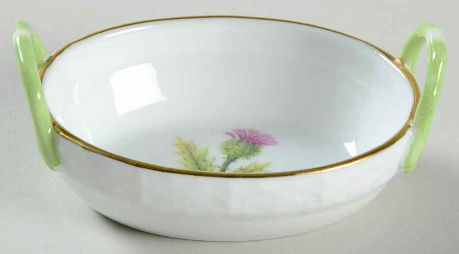 Char (Char) 2" Small Oval Handled Basket by Herend-1