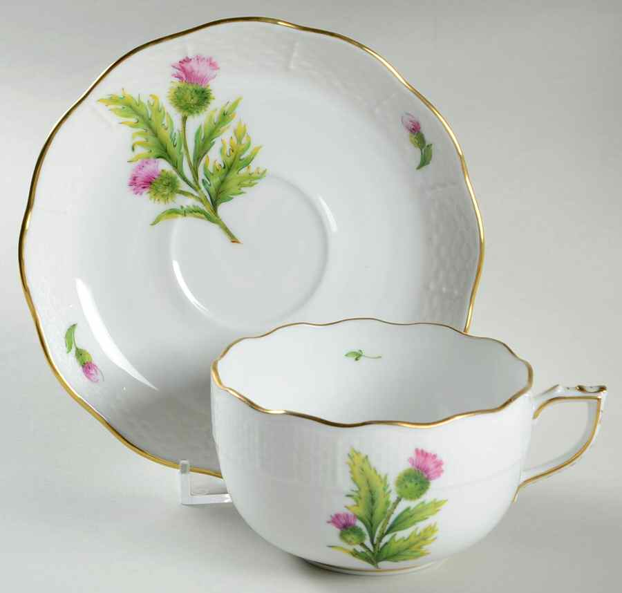 Char (Char) Flat Cup & Saucer Set by Herend-1