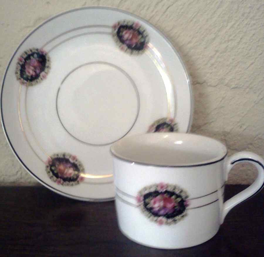 HUT2179 Flat Cup & Saucer Set by Hutschenreuther-1