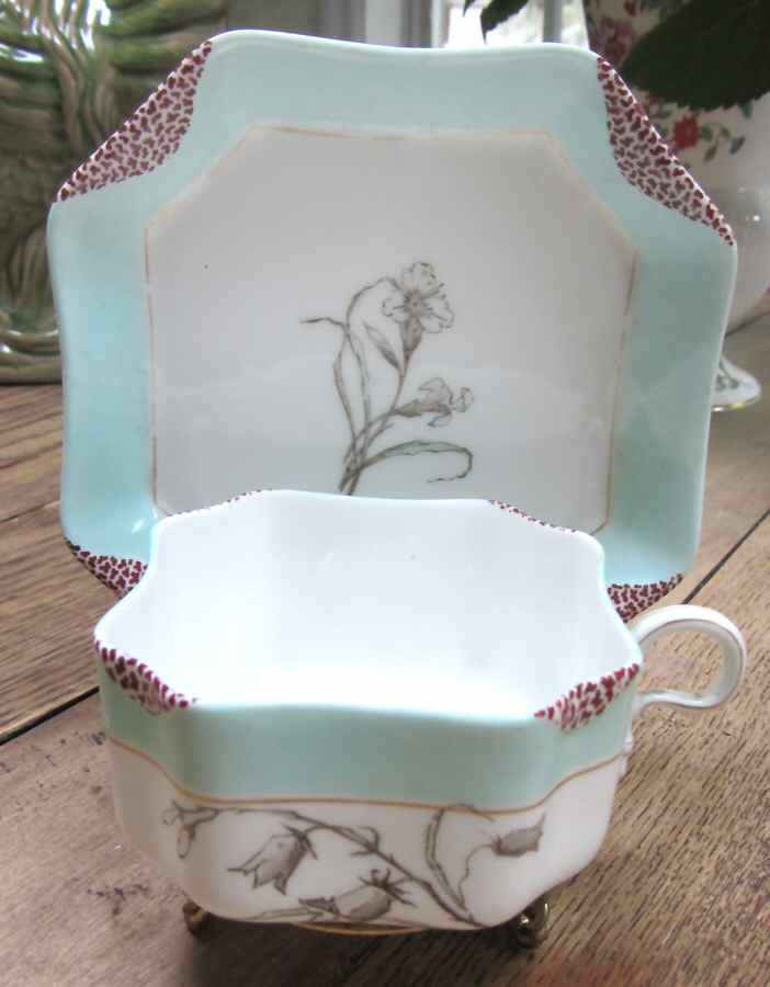 H4472 Flat Cup & Saucer Set by Haviland-1