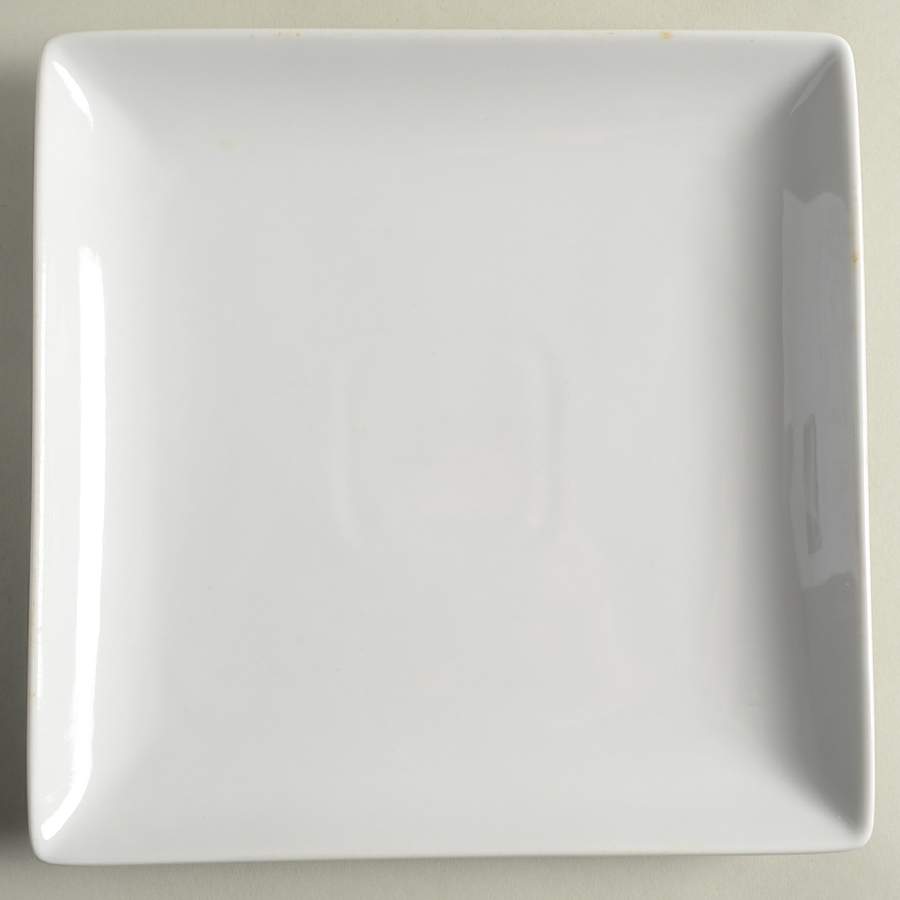 Simply White Square Salad Plate by Home Accents-1