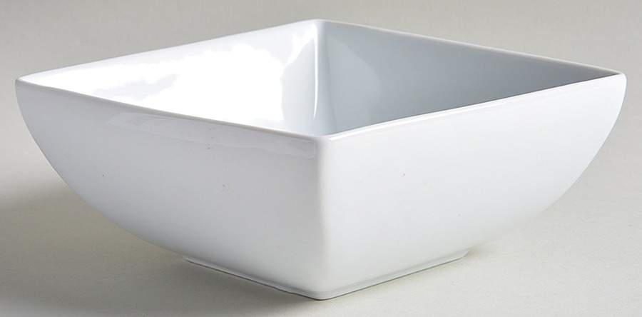 Simply White Square Soup/Cereal Bowl by Home Accents-1