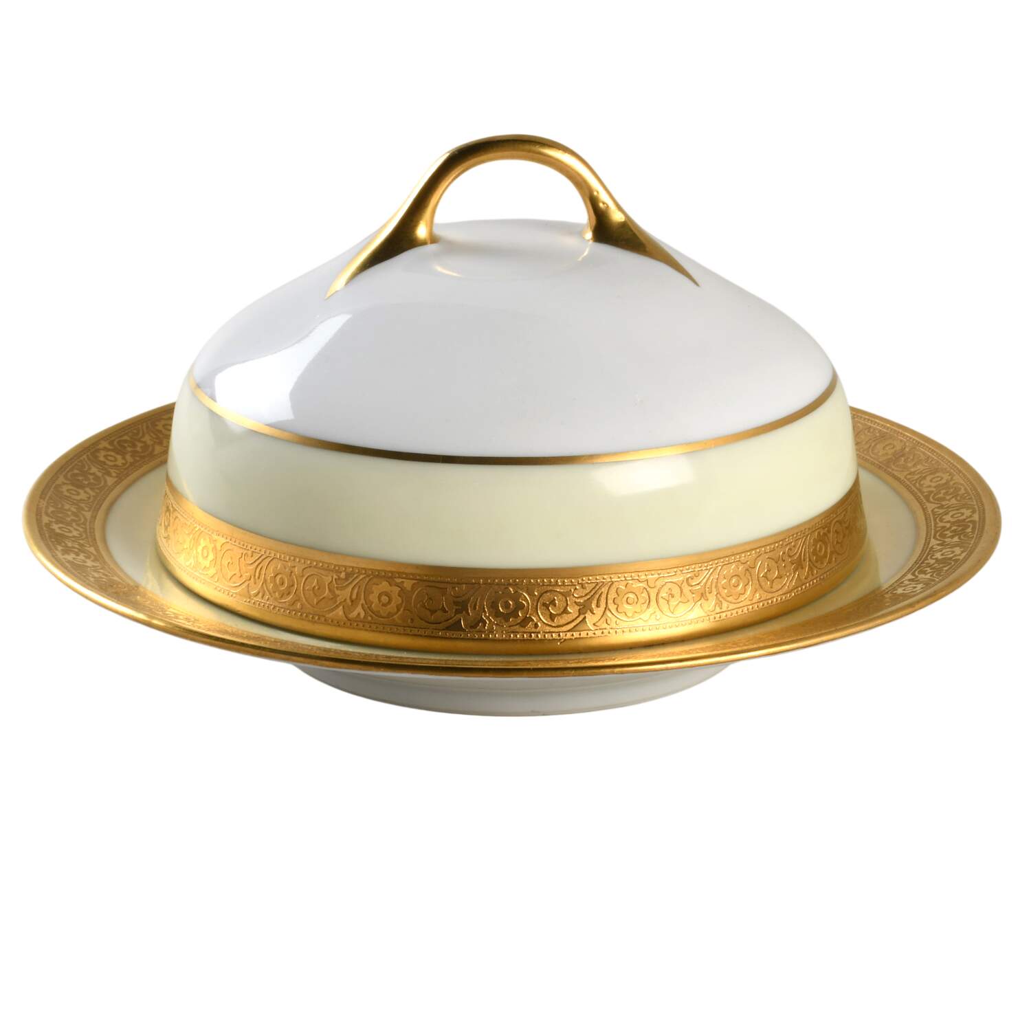 HUT5 Reverse Round Covered Butter by Hutschenreuther-1