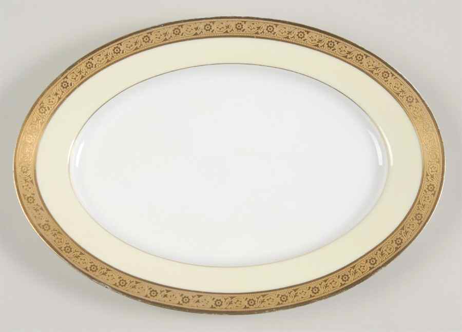 HUT5 Reverse 11" Oval Serving Platter by Hutschenreuther-1