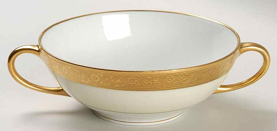 HUT5 Reverse Flat Cream Soup Bowl by Hutschenreuther-1