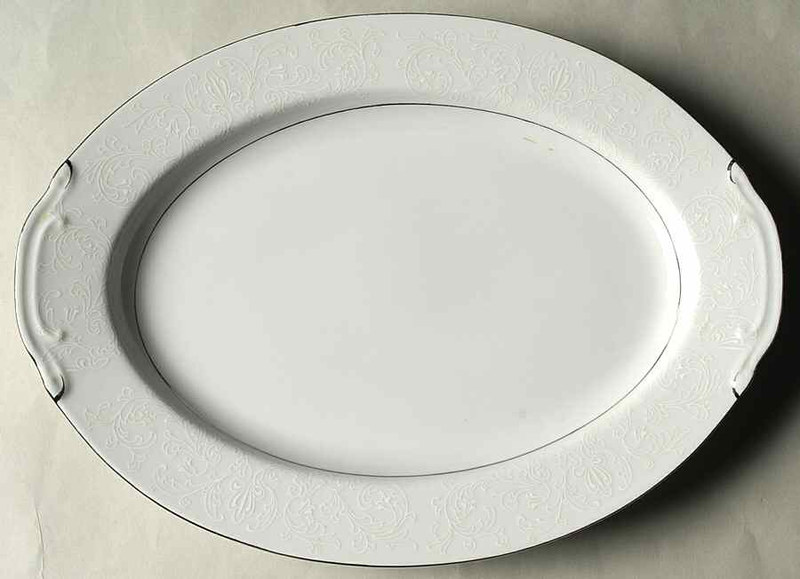 Royal Elegance 12" Oval Serving Platter by Holiday-1