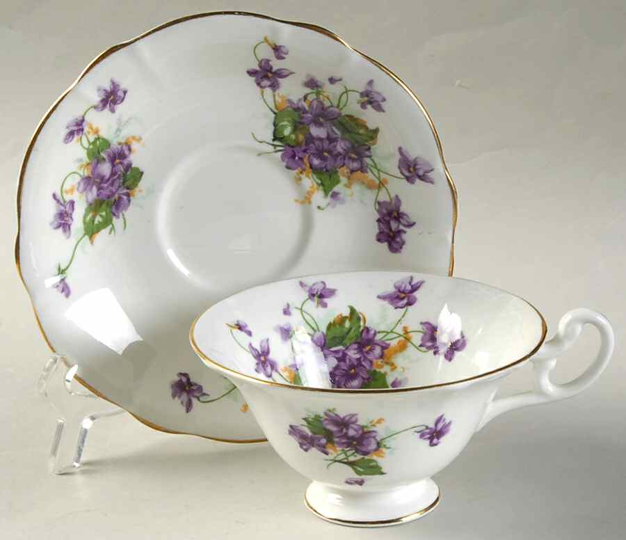 S594 Footed Cup & Saucer Set by Heathcote-1