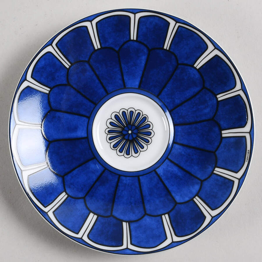 Bleus d'Ailleurs Saucer for Demitasse Cup by Hermes-1