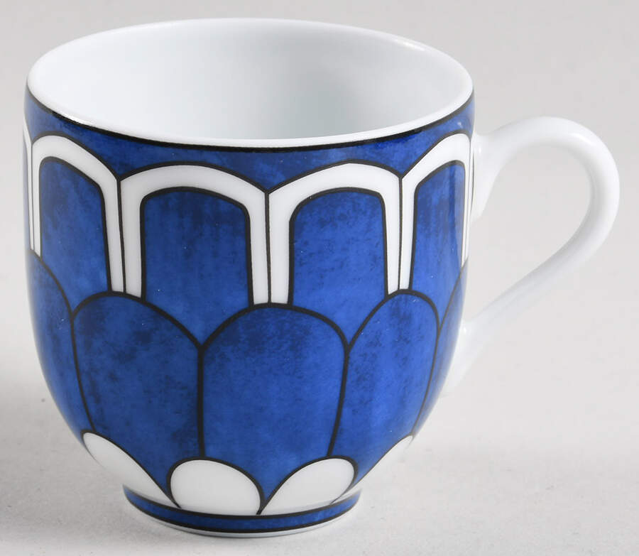 Bleus d'Ailleurs Footed Demitasse Cup by Hermes-1